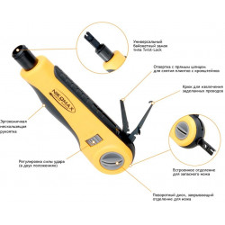 Устройство для заделки витой пары, ударного типа, Twist-Lock, без ножа NIKOMAX NMC-3640R Устройство для заделки витой пары, ударного типа, Twist-Lock, без ножа NIKOMAX NMC-3640R