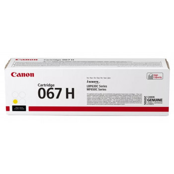 Тонер-картридж Canon 067H, желтый, 2400 стр (5103C002)