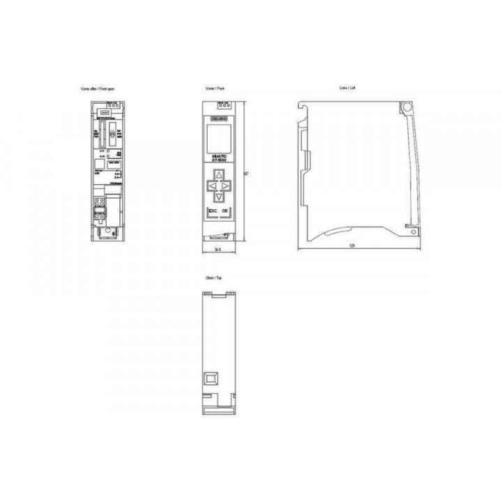 Центральный процессор Siemens 6ES7513-1FL01-0AB0 (CPU 1513F-1 PN, 450 Кб+1,5 Мб, Profinet IRT)