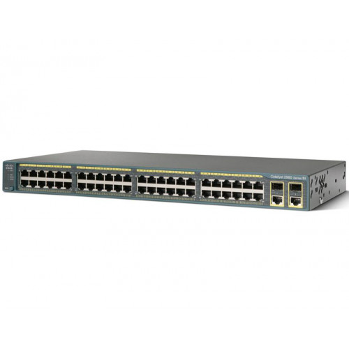Коммутатор Cisco WS-C2960-48TC-S (48x10/100 + 2 T/SFP, LAN Lite)