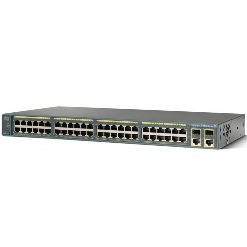 Коммутатор Cisco WS-C2960-48TC-S (48x10/100 + 2 T/SFP, LAN Lite)