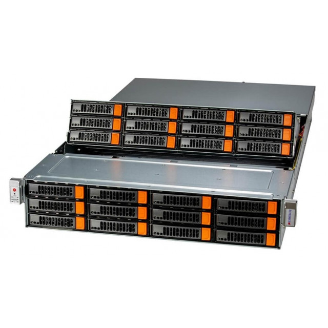 Сервер на базе Supermicro ASG-2015S-E1CR24L · AMD EPYC 9124 · 64 ГБ · 12 × 18 ТБ HDD