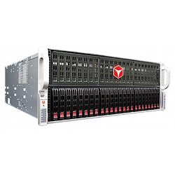 Сервер на базе Supermicro SYS-421GE-TNRT · 2 × Xeon Silver 4516Y · 512 ГБ · 4 × 3.84 ТБ NVMe · 4 × TESLA A100 80 ГБ