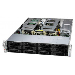 Сервер на базе Supermicro SYS-621C-TN12R · 2 × Xeon Gold 6421N · 256 ГБ · 12 × 16 ТБ HDD