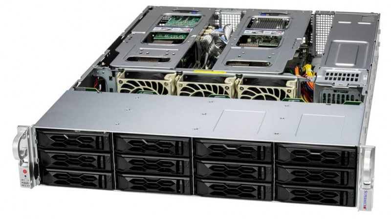 Сервер Supermicro SuperServer 2U SYS-621C-TN12R SYS-621C-TN12R_empty