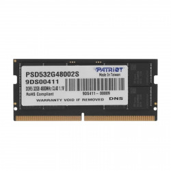Модуль памяти Patriot DDR5-4800 32 ГБ SODIMM PSD532G48002S Модуль памяти Patriot DDR5-4800 32 ГБ SODIMM PSD532G48002S