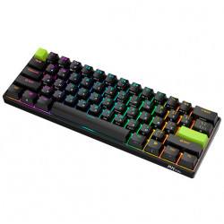 Клавиатура Royal Kludge RK C61 Black Green, механическая, 60%, 61 клавиша, Mint Switch, 6935280827976