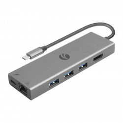 USB-концентратор VCOM CU459 Type-C 6в1 RJ-45 3xUSB3.0 PD HDMI