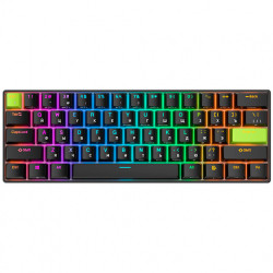Клавиатура Royal Kludge RK C61 Black Green, механическая, 60%, 61 клавиша, Mint Switch, 6935280827976