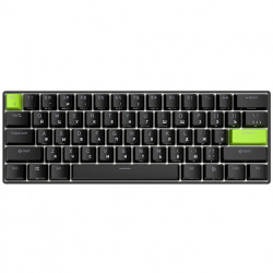 Клавиатура Royal Kludge RK C61 Black Green, механическая, 60%, 61 клавиша, Mint Switch, 6935280827976
