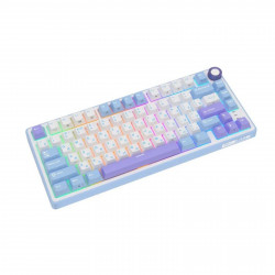 Клавиатура Royal Kludge R75, механическая, 75%, 81 клавиша, Taro Milk, RK Silver, 6977576550656