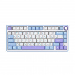 Клавиатура Royal Kludge R75, механическая, 75%, 81 клавиша, Taro Milk, RK Silver, 6977576550656