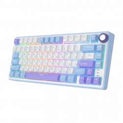 Клавиатура Royal Kludge R75, механическая, 75%, 81 клавиша, Taro Milk, RK Silver, 6977576550656