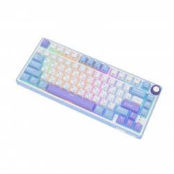 Клавиатура Royal Kludge R75, механическая, 75%, 81 клавиша, Taro Milk, RK Silver, 6977576550656