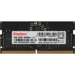 Оперативная память KingSpec, DDR5, 8GB, 4800MHz, SO-DIMM, KS4800D5N11008G