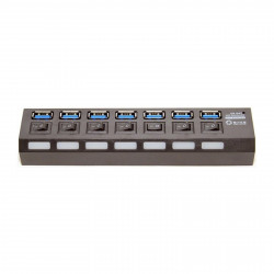 USB-концентратор 5bites HB37-303PBK 7xUSB3.0 с блоком питания USB-концентратор 5bites HB37-303PBK 7xUSB3.0 с блоком питания