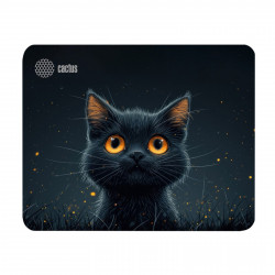 Коврик для мыши Cactus Black Cat 250x200x3мм CS-MPC-D09S Коврик для мыши Cactus Black Cat 250x200x3мм CS-MPC-D09S