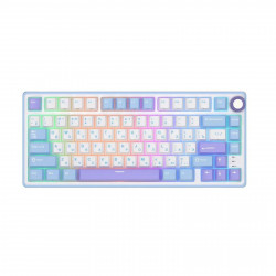 Клавиатура Royal Kludge R75, механическая, 75%, 81 клавиша, Taro Milk, RK Silver, 6977576550656