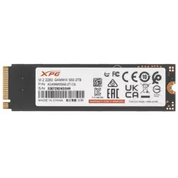 SSD-накопитель XPG AGAMMIXS60-2T-CS 2 ТБ M.2 SSD-накопитель XPG AGAMMIXS60-2T-CS 2 ТБ M.2