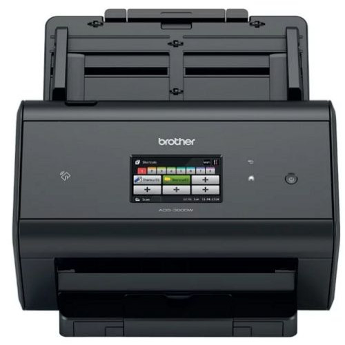 Документ-сканер Brother ADS-3600W (A4, 50 стр/мин, дуплекс, DADF50, сенсорный экран, WiFi, USB 3.0, NFC)