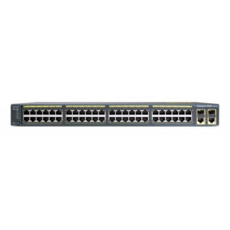Коммутатор Cisco WS-C2960R+48PST-L (48 портов 10/100 PoE + 2 1000BT +2 SFP, LAN Base)