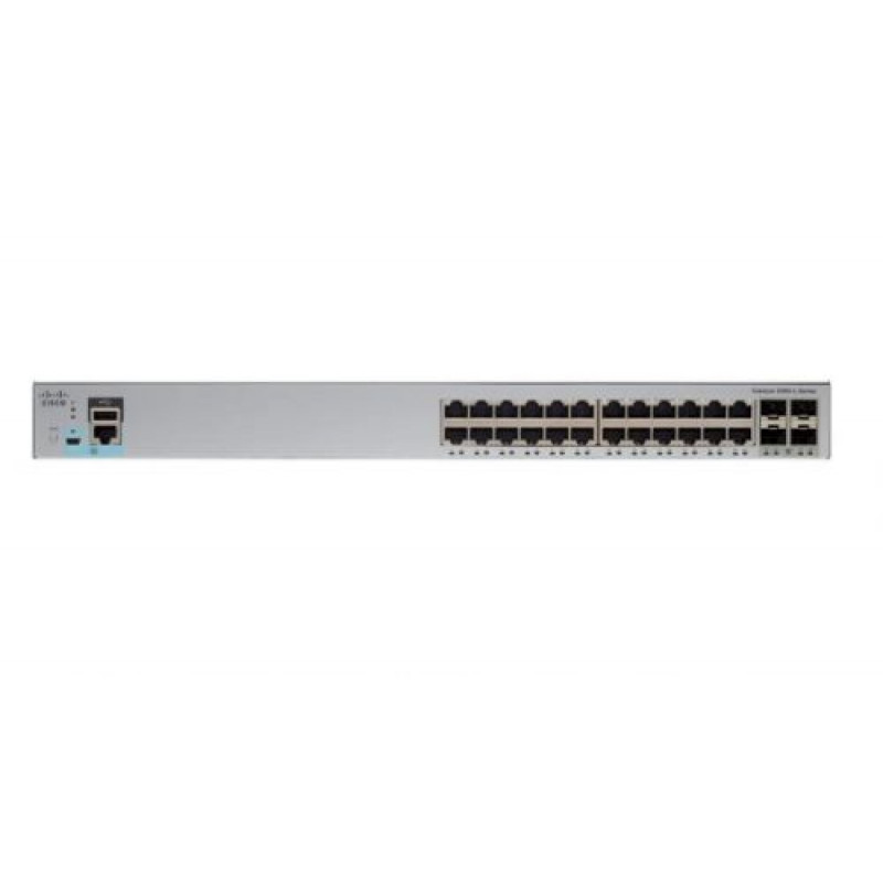 Коммутатор Catalyst Cisco WS-C2960L-24TS-LL (24 порта GigE, 4x1G SFP, LAN Lite)