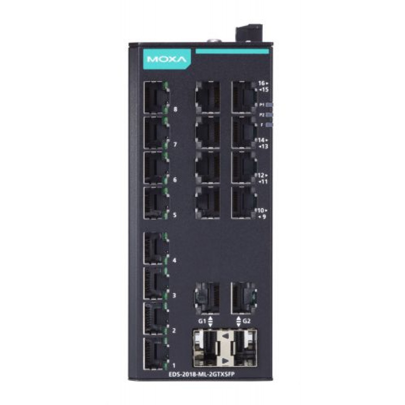 Коммутатор MOXA EDS-2018-ML-2GTXSFP-T