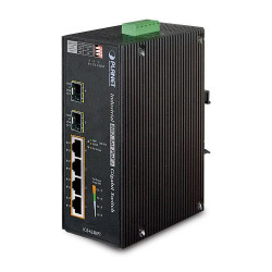 Коммутатор промышленный неуправляемый PoE PLANET IGS-624HPT