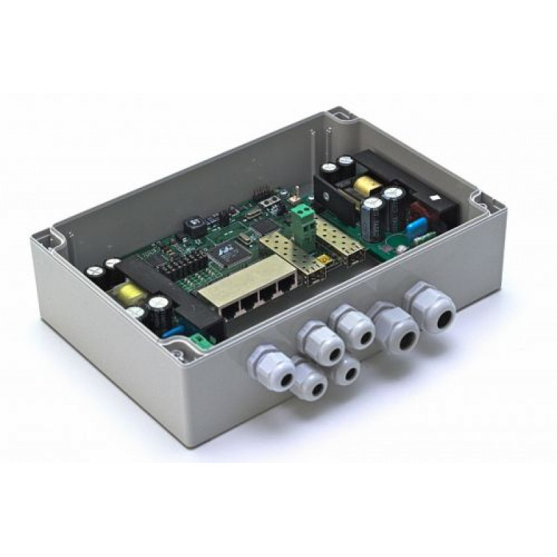 Коммутатор TFortis PSW-2G 4F (уличный, 4 порта, гигабитный)