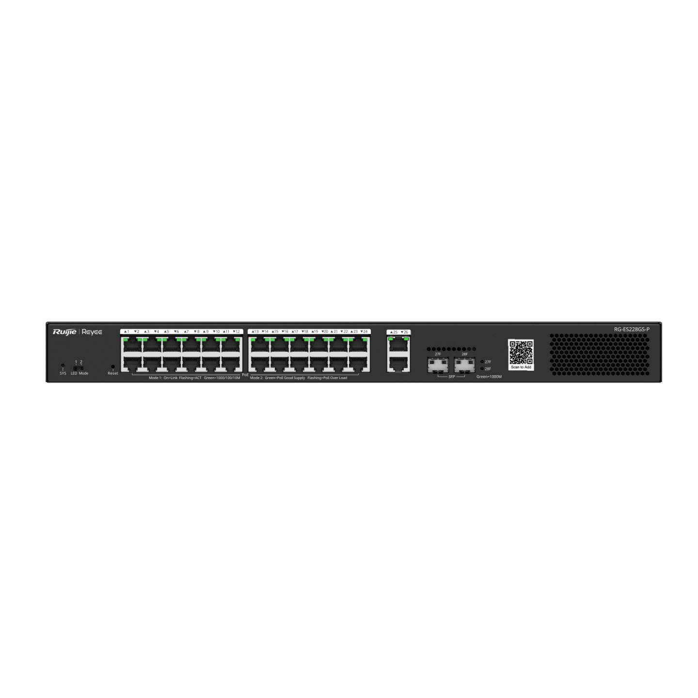 Коммутатор Ruijie Reyee RG-ES228GS-P