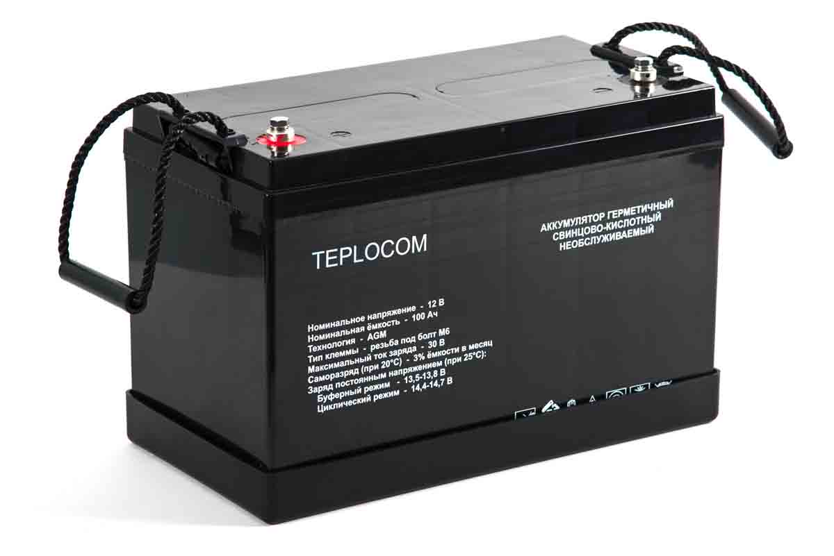 Аккумулятор Бастион TEPLOCOM 100Ач