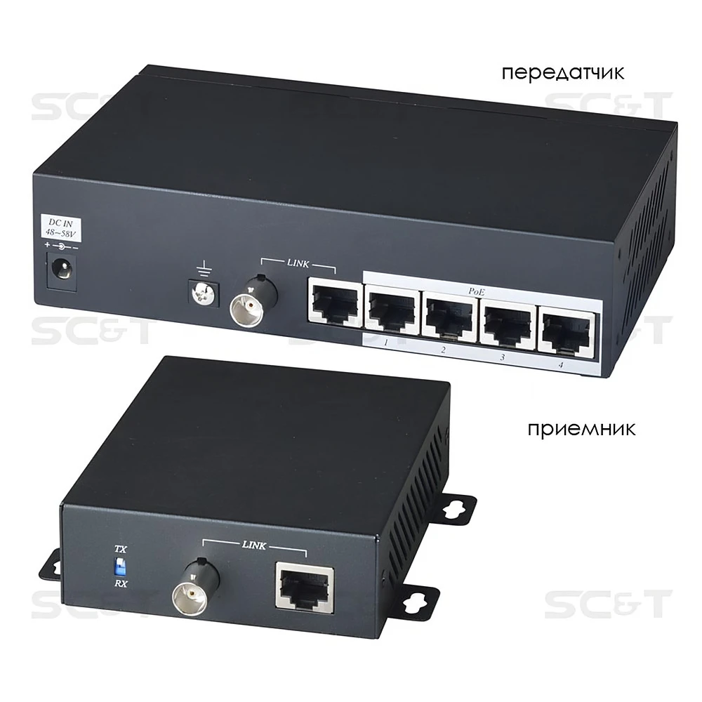 Коммутатор PoE SC&T IP02PHK