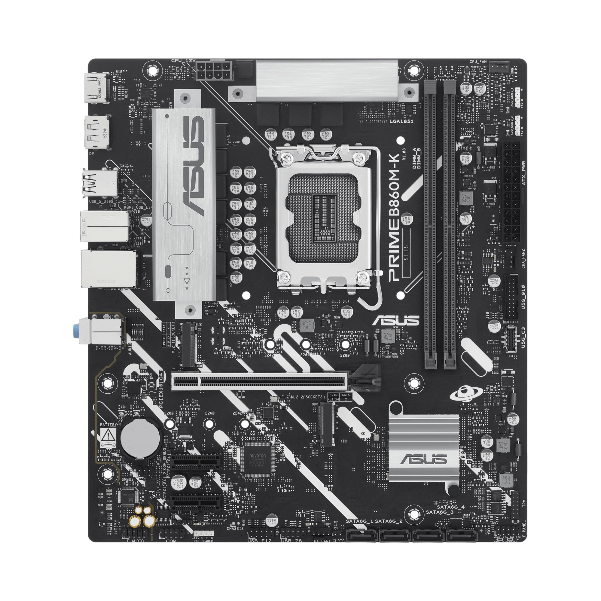 Материнская плата ASUS PRIME B860M-K B860 LGA1851 mATX 90MB1JT0-M0EAY0