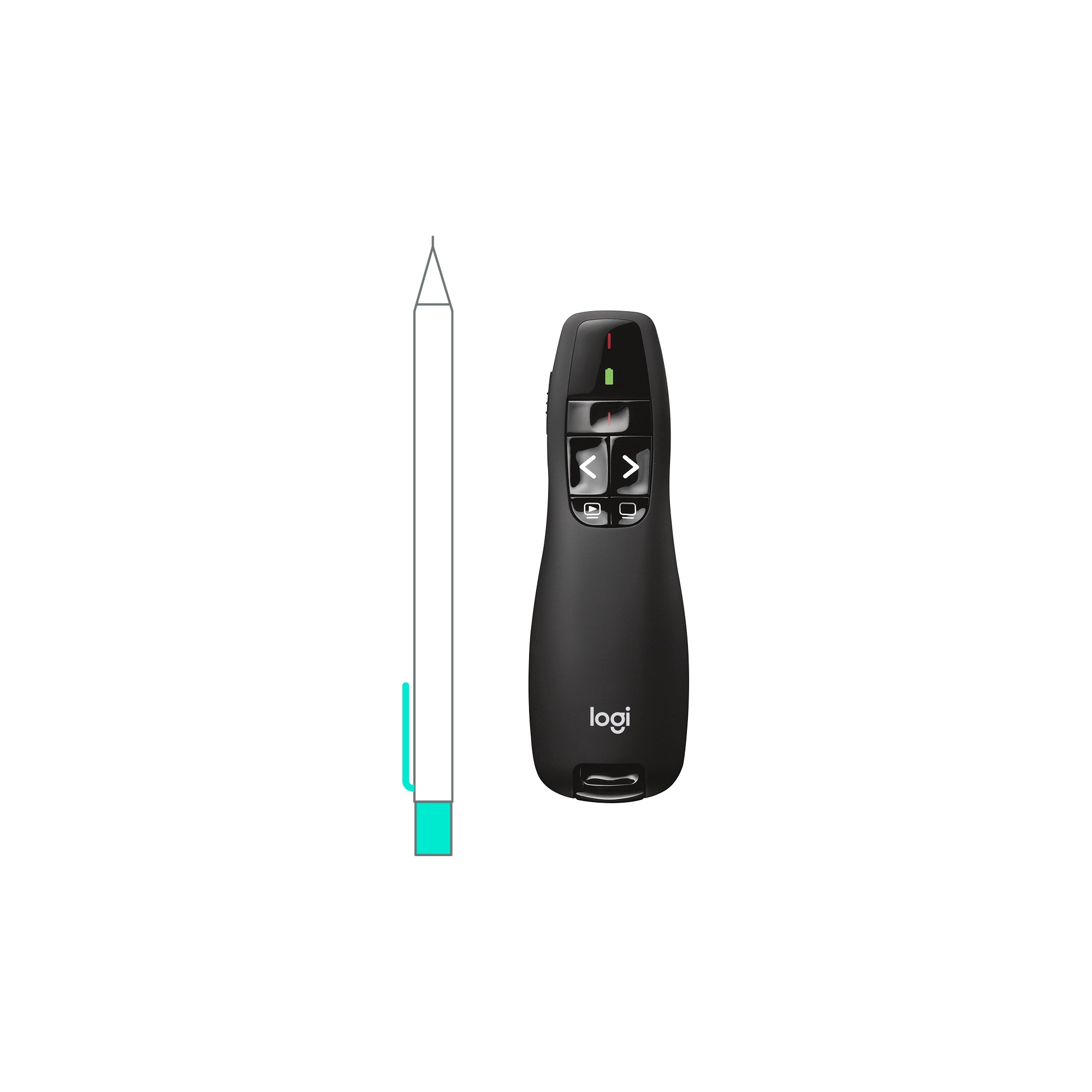 Комплект клавиатура + мышь Logitech Презентер/ PRESENTER,Wireless Presenter R400