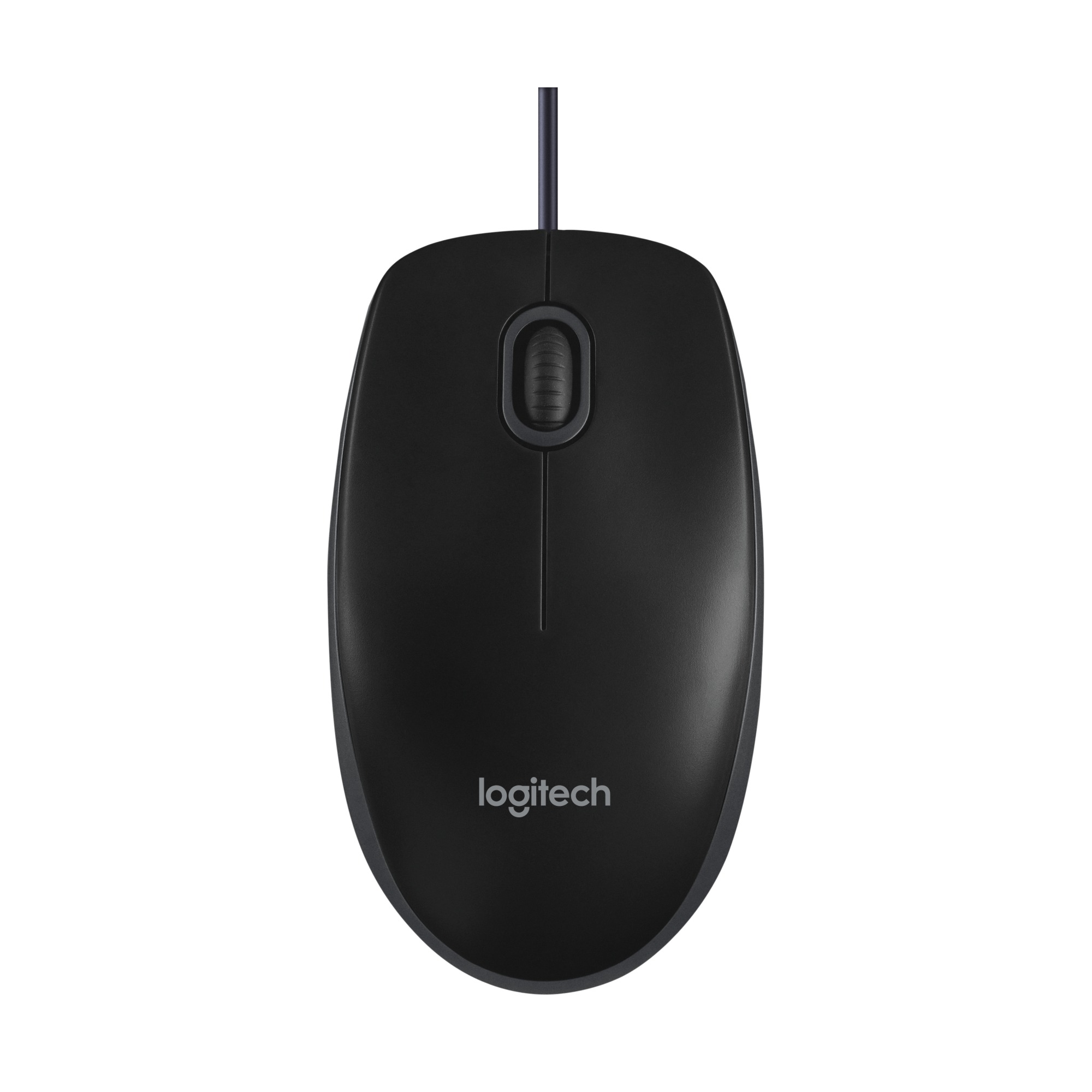 Мышь Logitech B100, оптическая, USB, черная, 910-003357