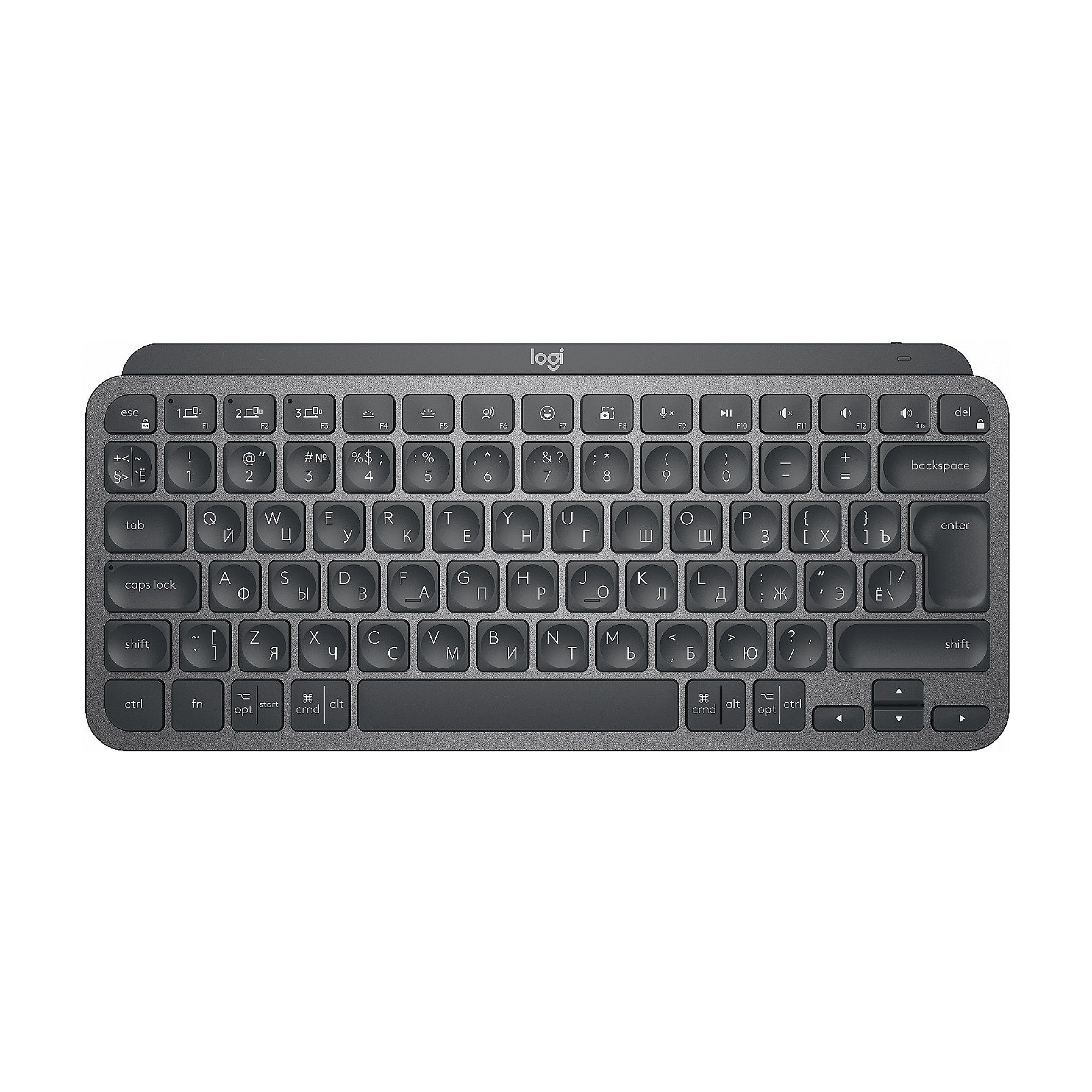 Клавиатура Logitech MX Keys Mini, Bluetooth, Graphite, Rus/Eng 920-010501