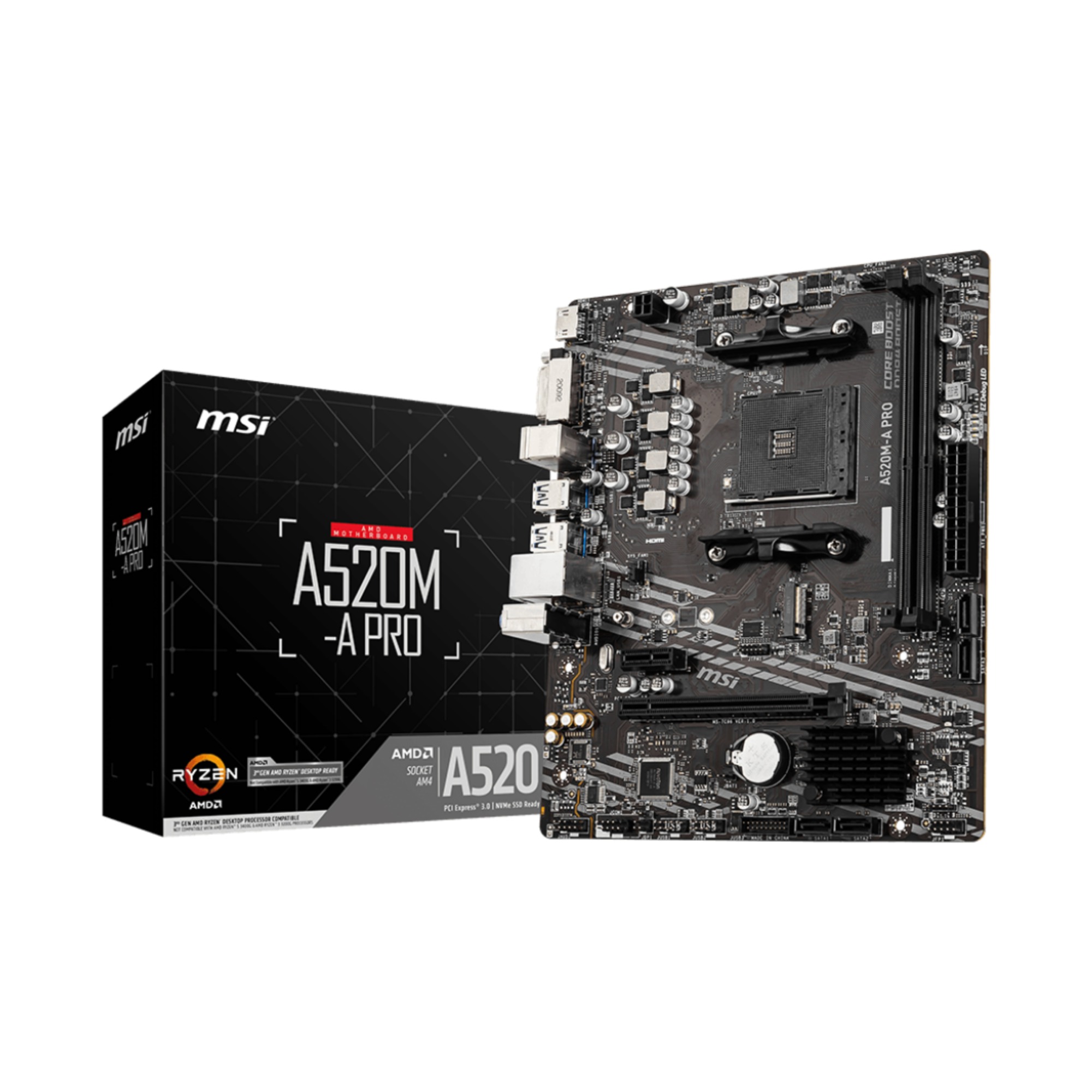 Материнская плата MSI A520M-A PRO Socket AM4 mATX A520M-APRO