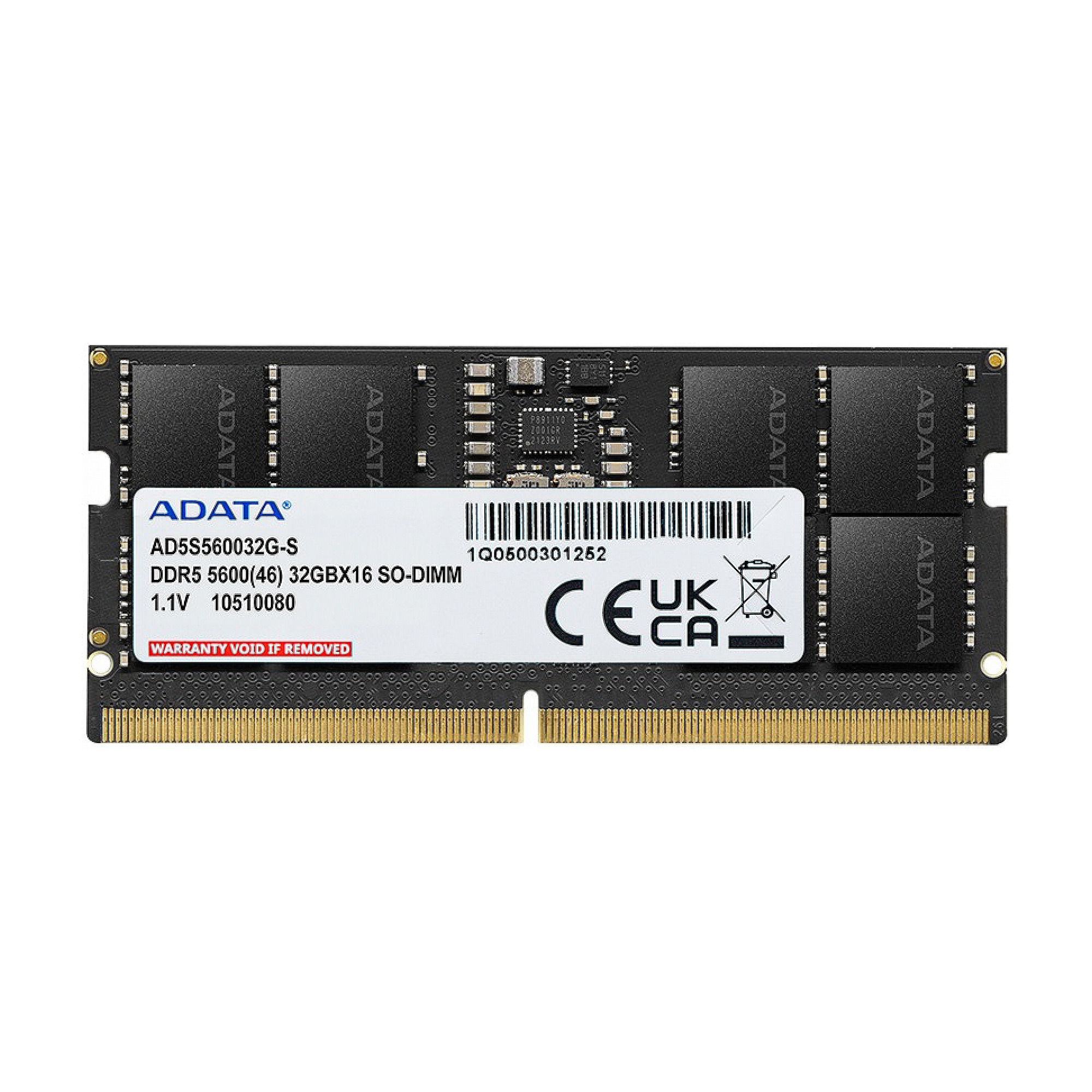 Модуль памяти ADATA DDR5 16GB 5600MHz SODIMM AD5S560016G-S