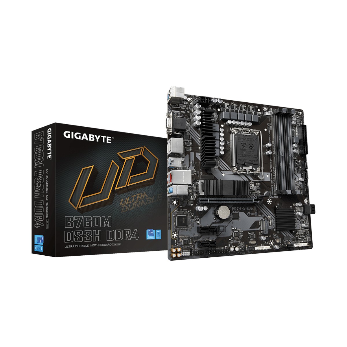 Материнская плата GIGABYTE B760M DS3H DDR4 LGA1700 mATX B760MDS3HDDR4