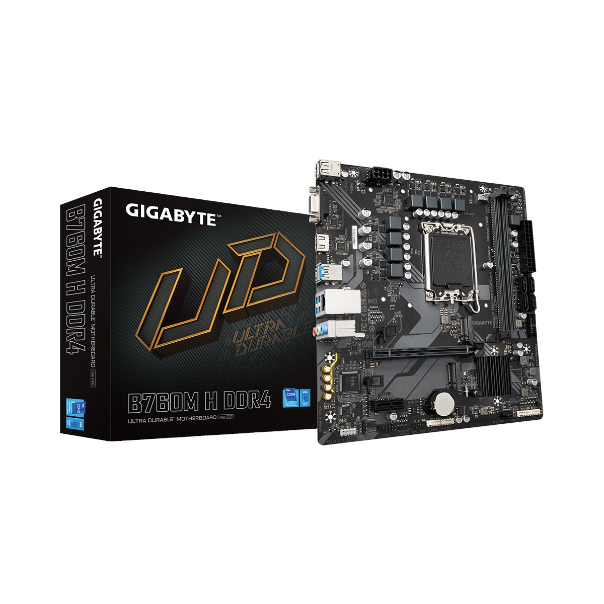 Материнская плата GIGABYTE B760M H DDR4 LGA1700 mATX B760MHDDR4