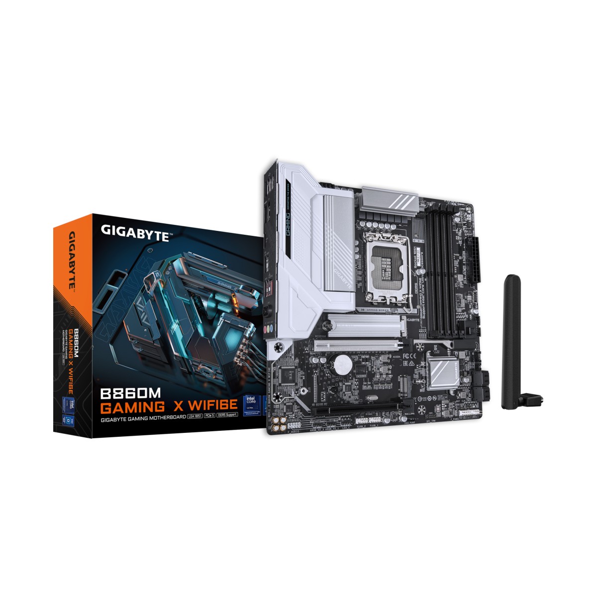 Материнская плата Gigabyte B860M GAMING X WIFI6E B860 LGA1851 4xDDR5 M-ATX B860MGAMINGXWIFI6E