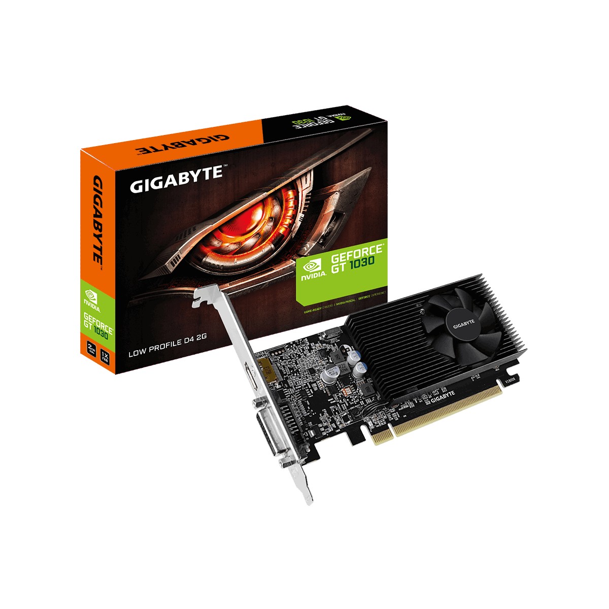 Видеокарта Gigabyte GeForce GT 1030 2GB GDDR4 GV-N1030D4-2GL