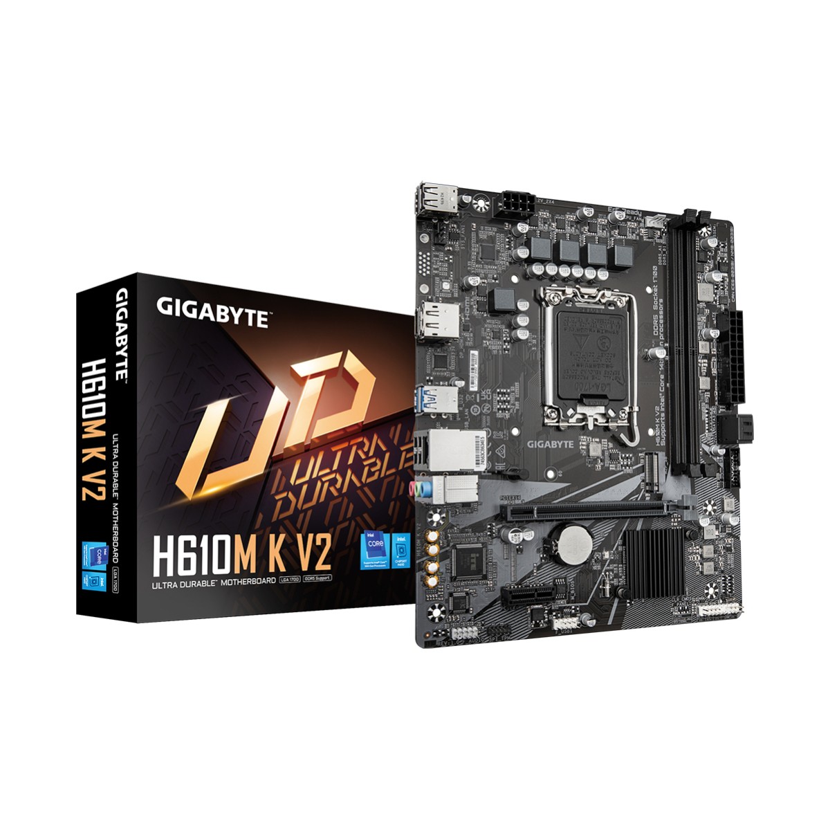Материнская плата Gigabyte H610M K V2 Socket 1700 mATX H610MKV2