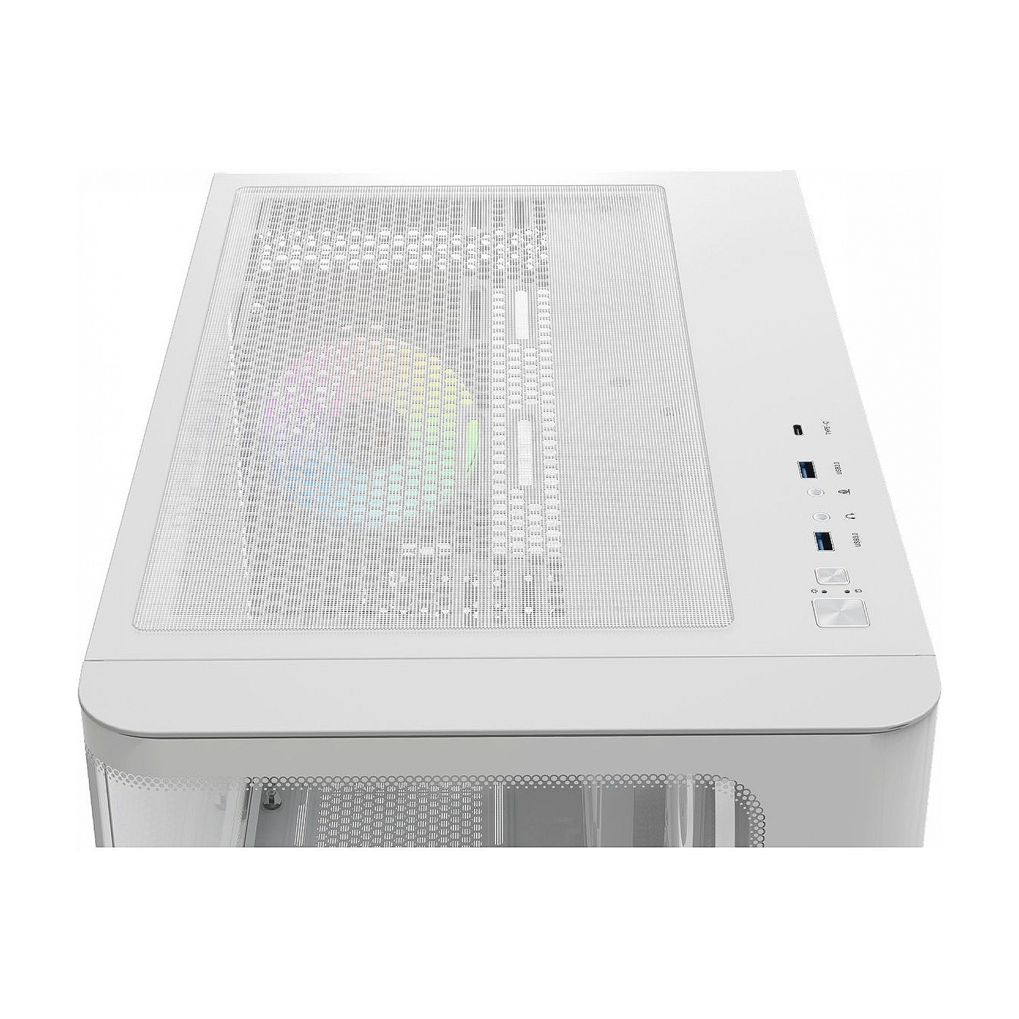 Корпус Ocypus Iota C70 WH Curve Glass ARGB Digital TG White Iota-C70-WHD400CD-GL