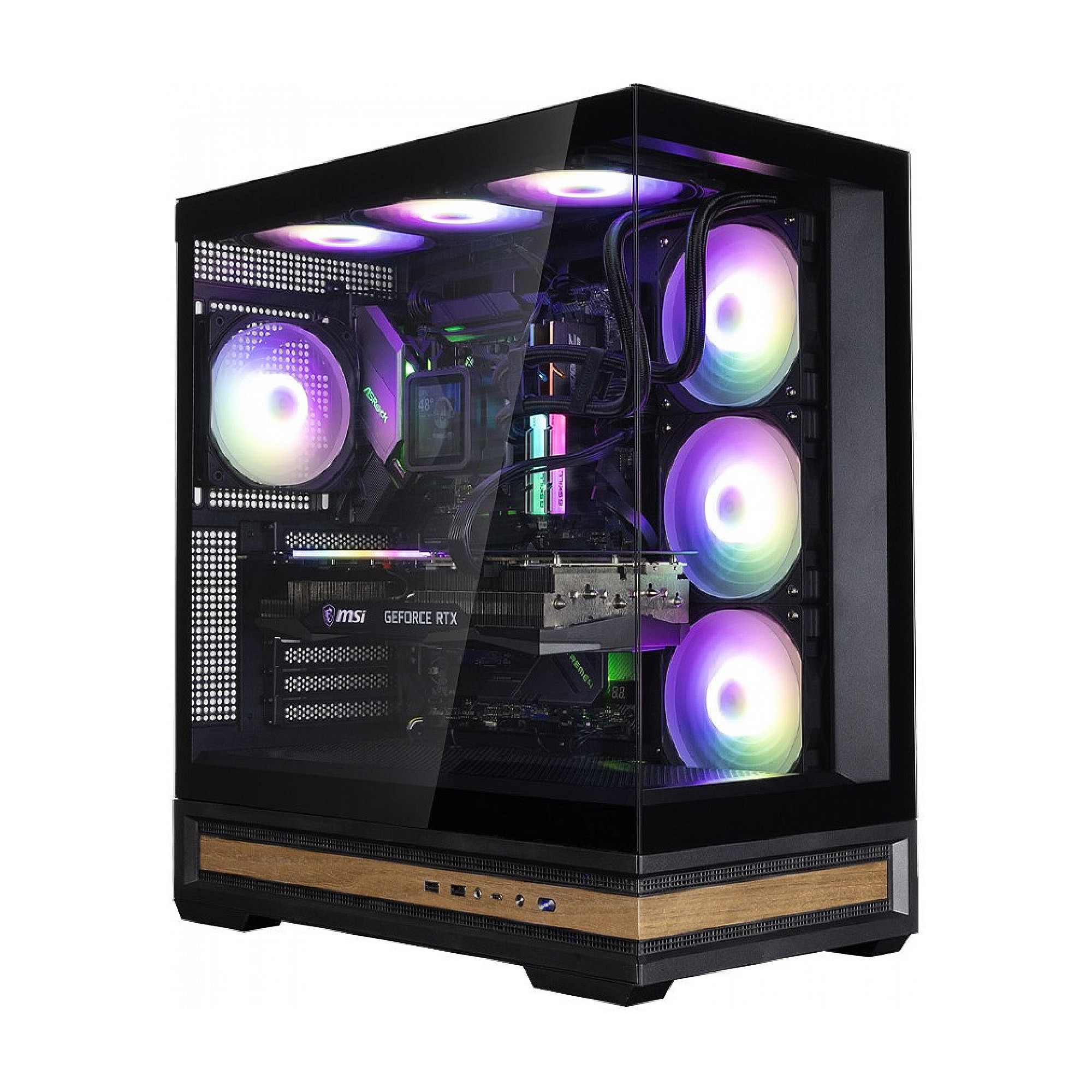 Корпус ATX с LCD Zalman P40 DS Black