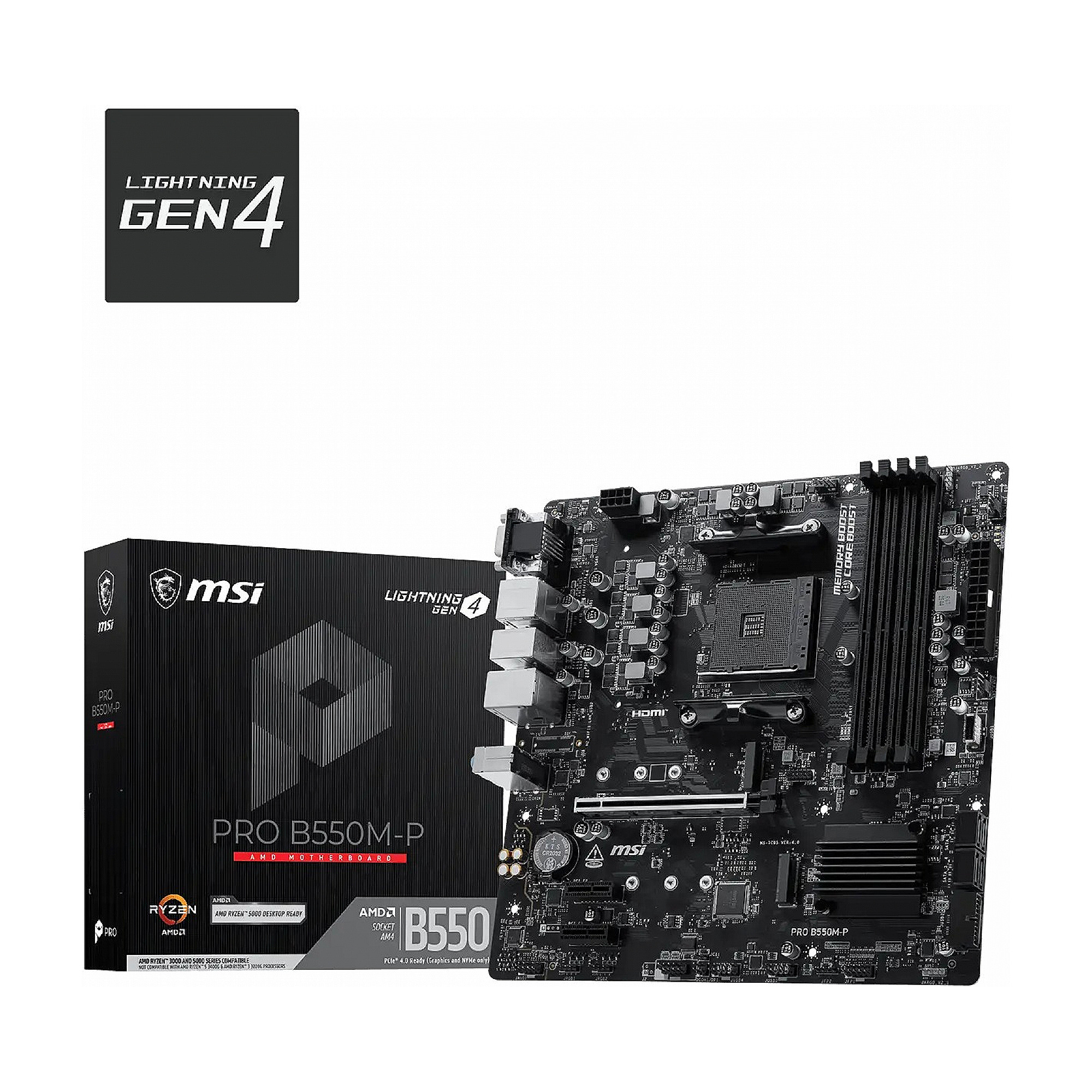 Материнская плата MSI PRO B550M-P B550 AM4 4xDDR4 mATX PROB550M-P
