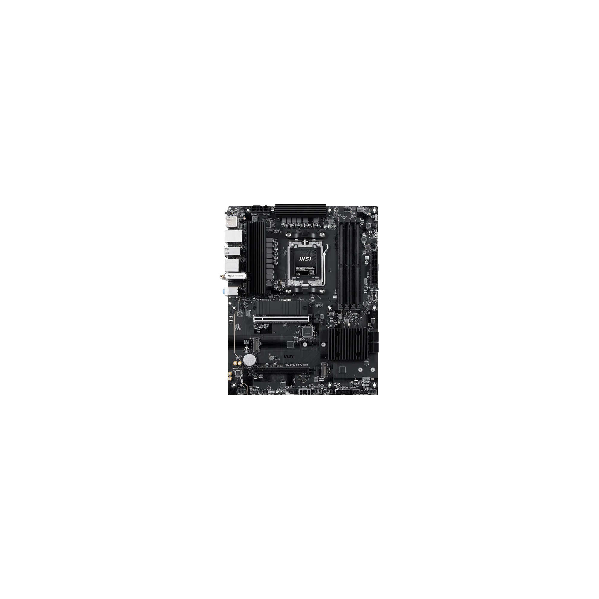 Материнская плата MSI PRO B850-S EVO WIFI, AM5, B850, ATX, 4xDDR5, 3xM.2, Wi-Fi, PROB850-SEVOWIFI