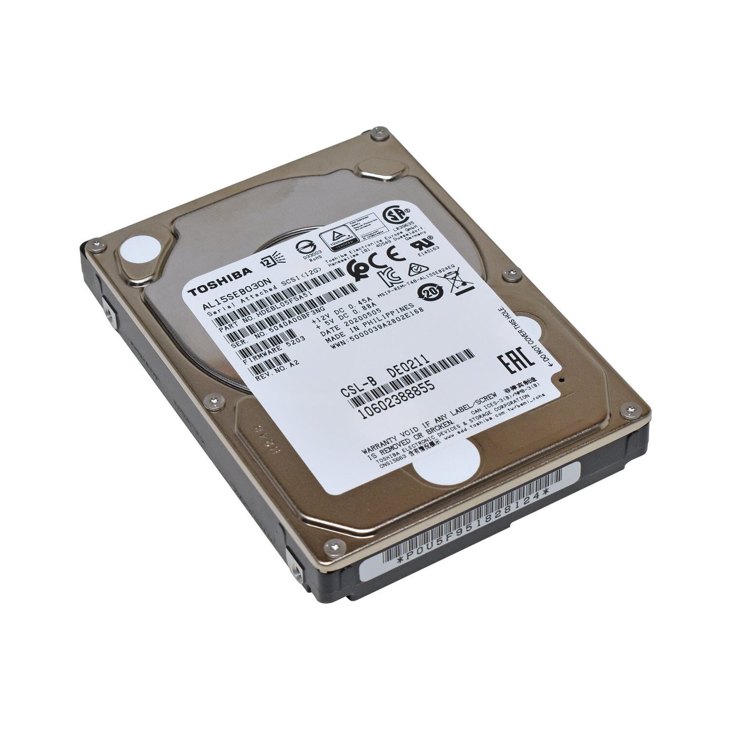 Накопитель HDD Toshiba AL15SEB030N 300 ГБ