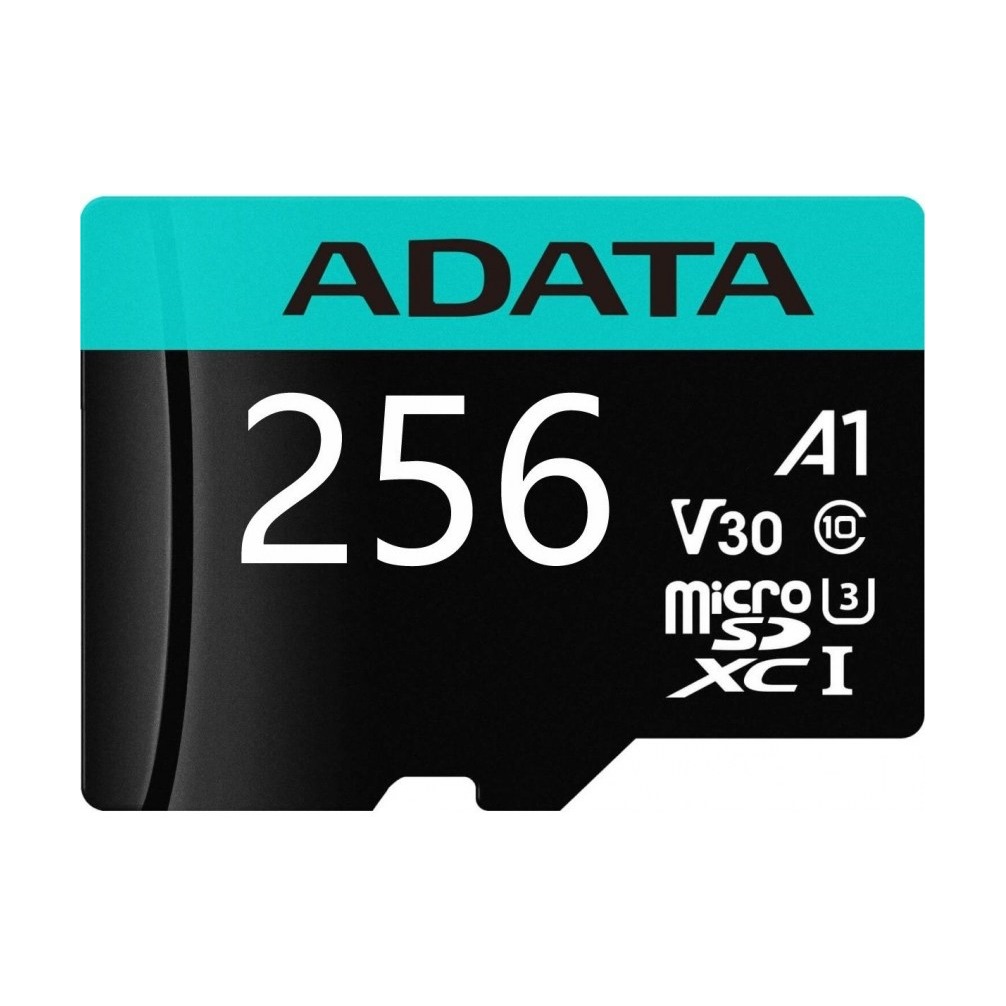 Карта памяти ADATA microSDXC 256GB UHS-I U3 V30S A2 AUSDX256GUI3V30SA2-RA1