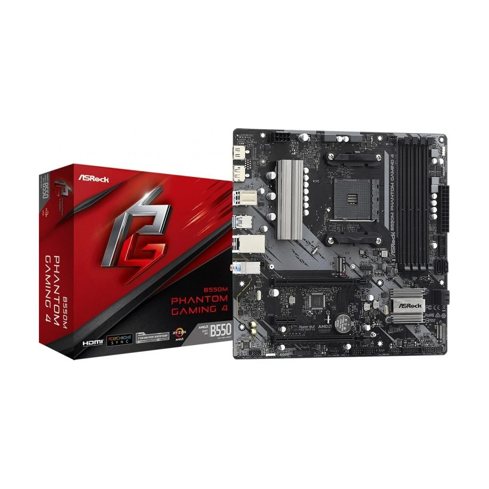 Материнская плата mATX ASRock B550M PHANTOM GAMING 4